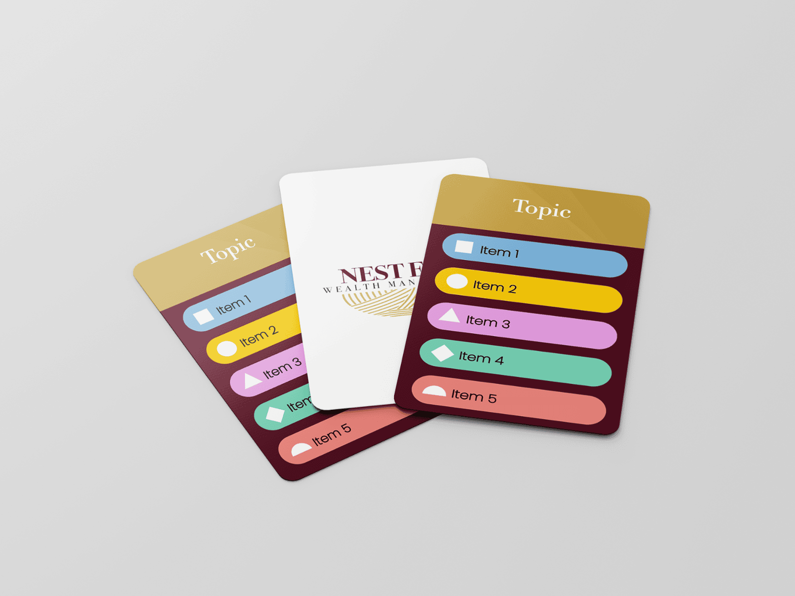 Knowsy Kraft topic cards
